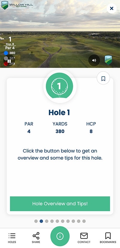 Interactive video screenshot
